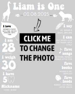 safari photo milestone poster 16x20 MI01: 1190966115