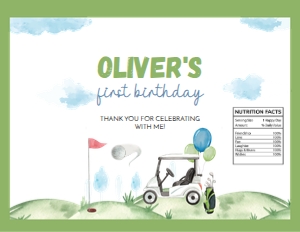 golf party G001 chip bag 11x8.5: 1214773047