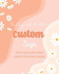 Daisy D003 custom sign 8x10: 1212498490