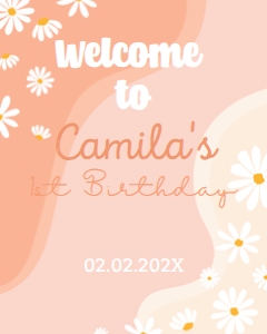 Daisy D003 welcome sign 16x20: 1212498490