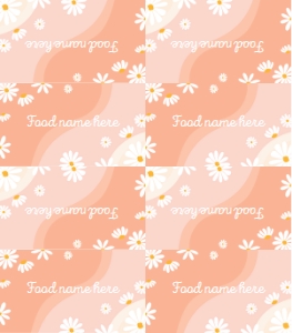 Daisy D003 food tent card 3.5x2: 1212498490