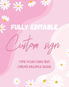 daisy one custom sign D003: 1232562957