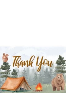 camping thank you card: 4330414168