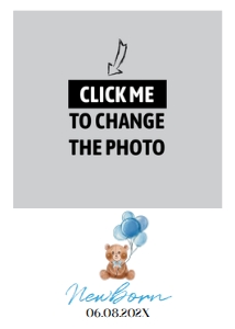 blue teddy bear photo banner T004: 1319154086