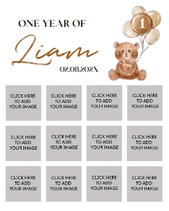 teddy bear photo collage 16x20 T004: 1327574859