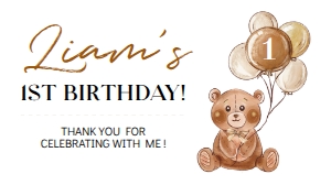 teddy bear gable box label T004: 1327610171