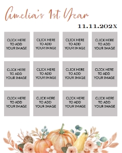 fall pumpkin photo collage 8x10 P004: 1269629382