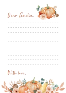 fall pumpkin time capsule card P004: 1284221597