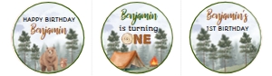 one camper cupcake topper C006: 1324964113