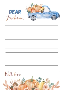 pumpkin truck time capsule card P004: 4555523218