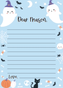 boy spooky one time capsule card HA01: 1274380468