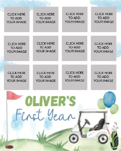 golf party photo collage 16x20 G001: 1289363104