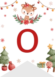 reindeer birthday highchair banner R009: 8769