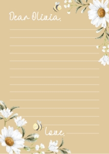 daisy bee birthday time capsule card D005: 1318929885