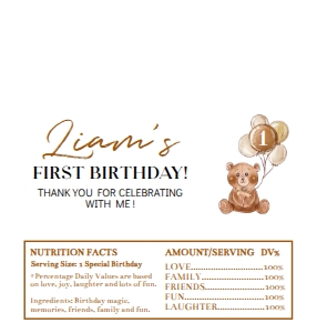 teddy bear chocolate wrapper T004: 1327628843