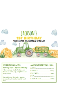 green tractor chocolate wrapper 4x6 T003: 10454