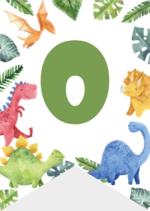 dinosaur highchair banner D006: 1332425323