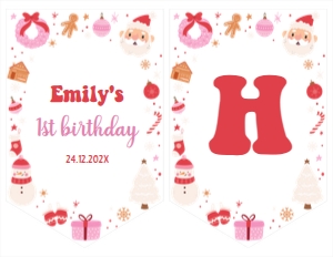 christmas birthday banner HC02: 1321254760