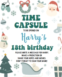 boy christmas time capsule HC02: 1323775416