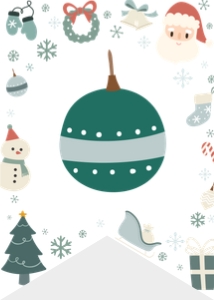 boy christmas highchair banner HC02: 1337250803