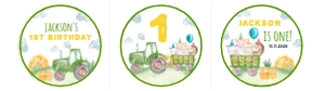 trator 1st birthday cupcake topper T003: 1340443898