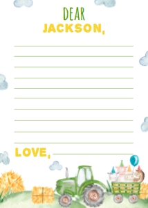trator 1st birthday time capsule card T003: 1340309368