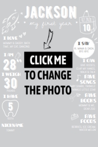 photo milestone poster 20x30 MI01: 1068716885