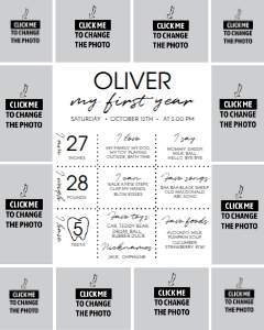 modern photo milestone 16x20 M004: 1382400158