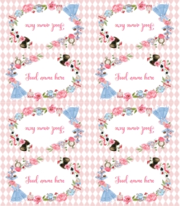 Alice in onederland food tent card A004: 1408139988