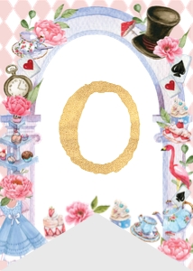 Alice in onederland highchair banner A004: 1408093228