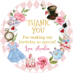 Alice in onederland thank you favor A004: 1423037869