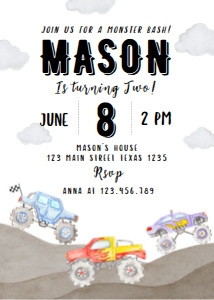 monster truck invite M008: 1432125745