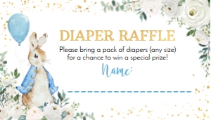 peter rabbit diaper raffle P007: 1428603866