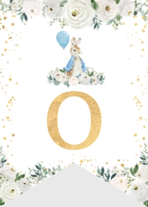 peter rabbit highchair banner P007: 1429408734