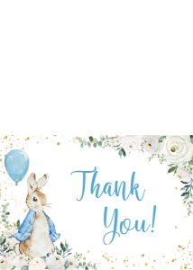 peter rabbit thank you card P007: 1428603866