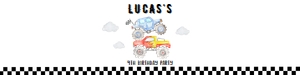 monster truck birthday water bottle labels M008: 1445115757