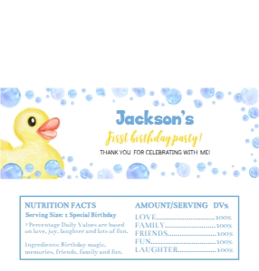 rubber duck chocolate wrapper Hershey D008: 1450501109