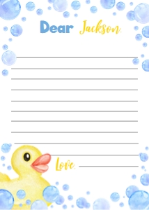 rubber duck time capsule card D008: 1450501109