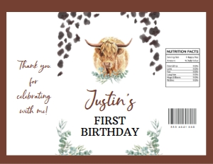 highland cow chip bag C007: 1446142678