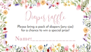 wildflower diaper raffle W011: 1473545585