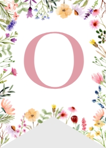 wildflower birthday highchair banner W011: 1474216767