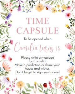 wildflower birthday time capsule W011: 1460050638