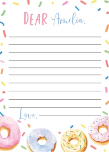 donut birthday time capsule card D010: 1574115504
