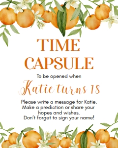 orange little cutie time capsule O003: 1617857219