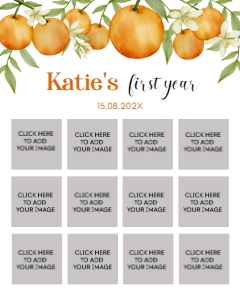 orange little cutie photo collage 16x20 O003: 1700951046