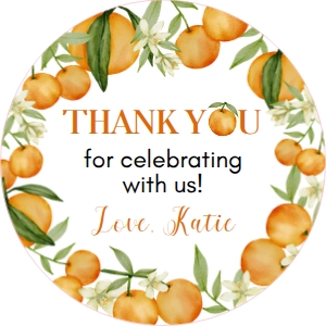orange little cutie thank you favor O003: 1604062372