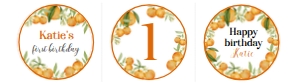 orange little cutie cupcake topper O003: 1603673118