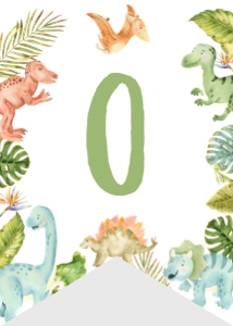 dinosaur 1st birthday highchair banner D011: 1488923822