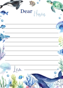 ocean birthday time capsule card O004: 1497003850