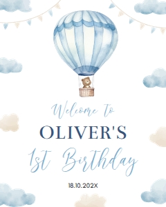 onederful birthday welcome sign O005: 1522404711